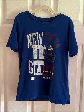 NFL Team Apparel Youth Graphic T-Shirt Blue Medium 10/12 Cotton